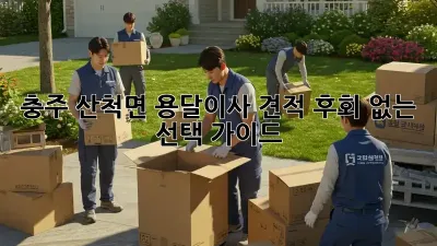 충주 산척면 용달이사 견적, 후회 없는 선택 가이드